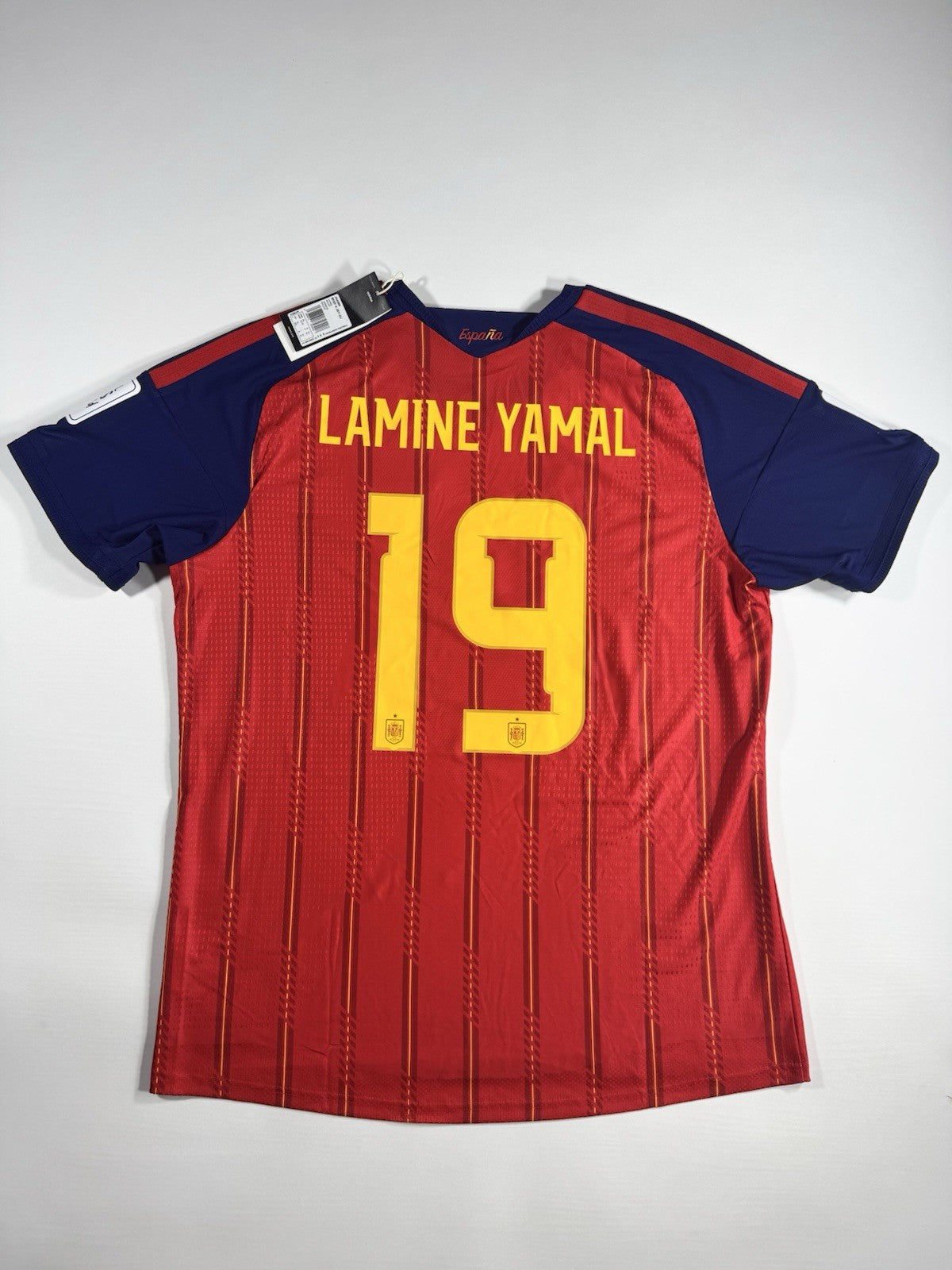 Spain 2026 World Cup Final Lamine Yamal Authentic Football Shirt Jersey Size XL 
