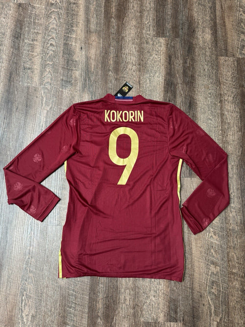 Aleksandr Kokorin Russia 2016 Player Issue Adizero Long Sleeve Jersey Sz 8 NWT