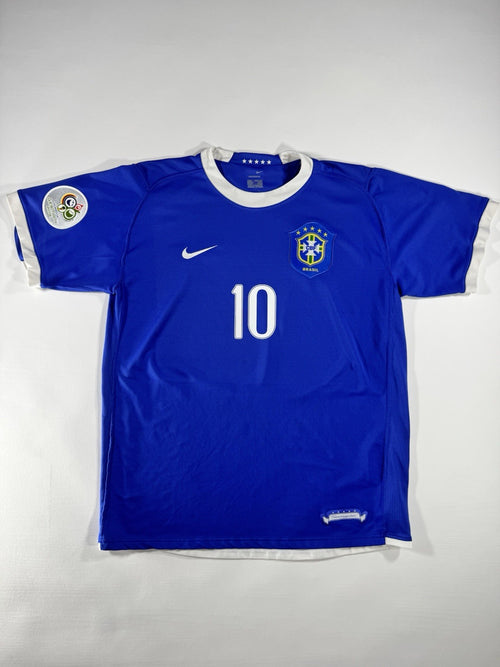 Brazil 2006 World Cup Ronaldinho Away Football Shirt Jersey Size L