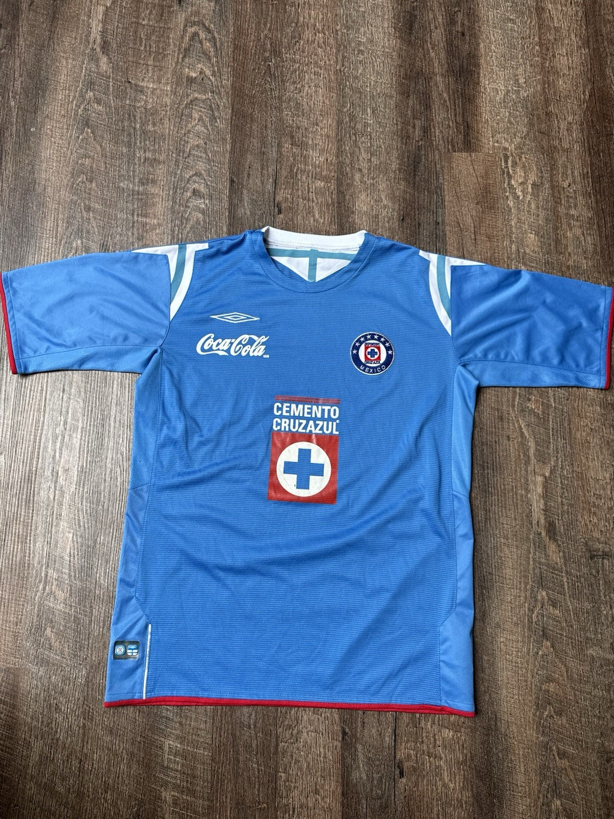 Cruz Azul 2004 2005 Home Soccer Jersey Chelito Cesar Delgado Size M 