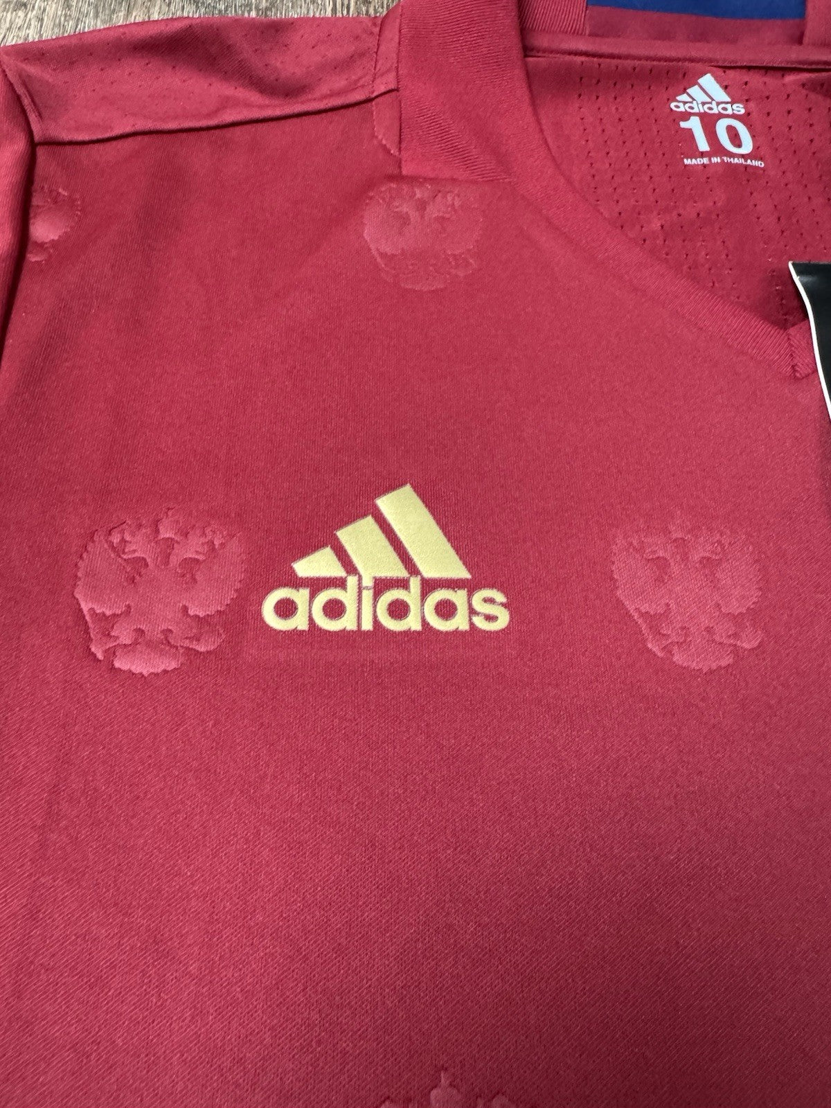 Russia National Team 2016 Player Issue Adizero Jersey Sz 10 NWT 