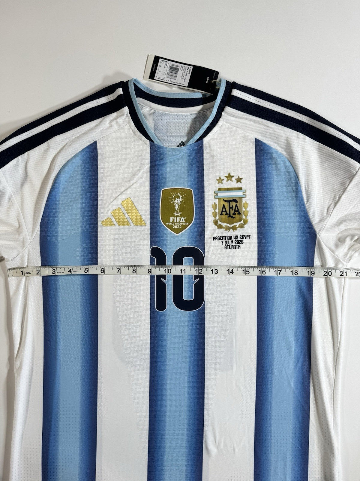 Argentina Lionel Messi Player Version Match Detail vs Egypt Jersey Size L NWT