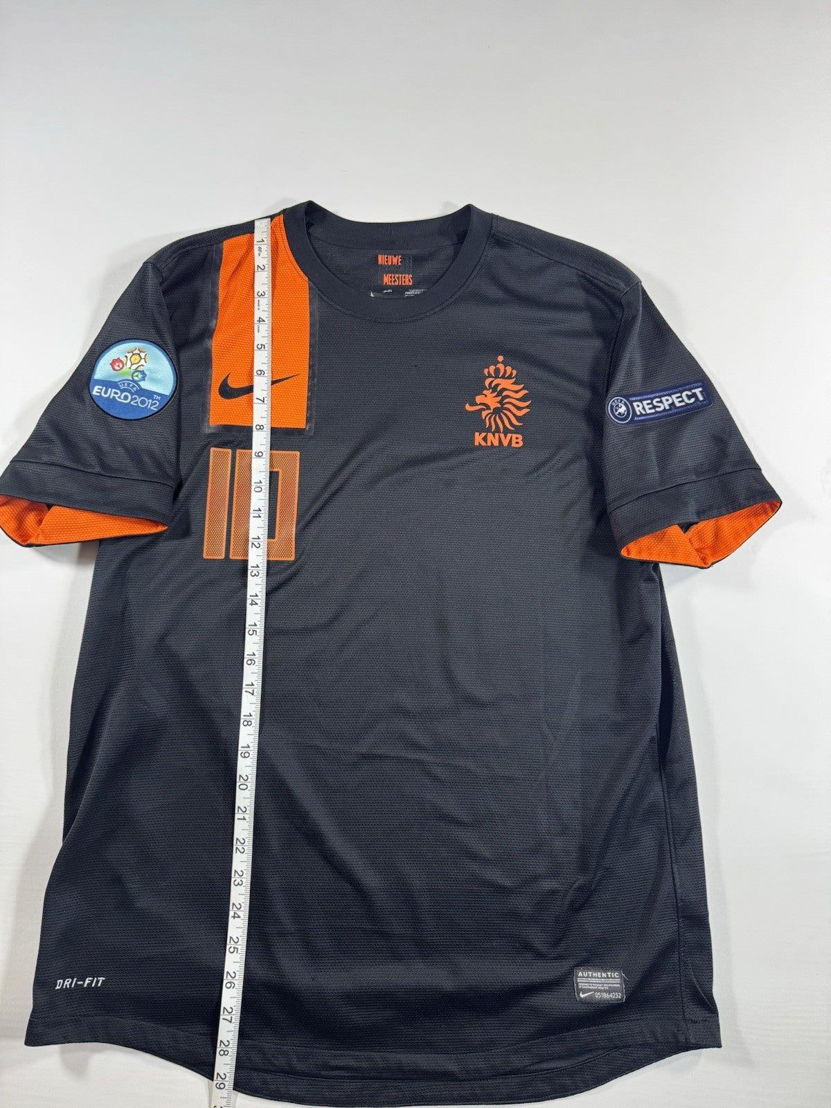 Netherlands Euro 2012 Wesley Sneijder Away Football Shirt Jersey Size L