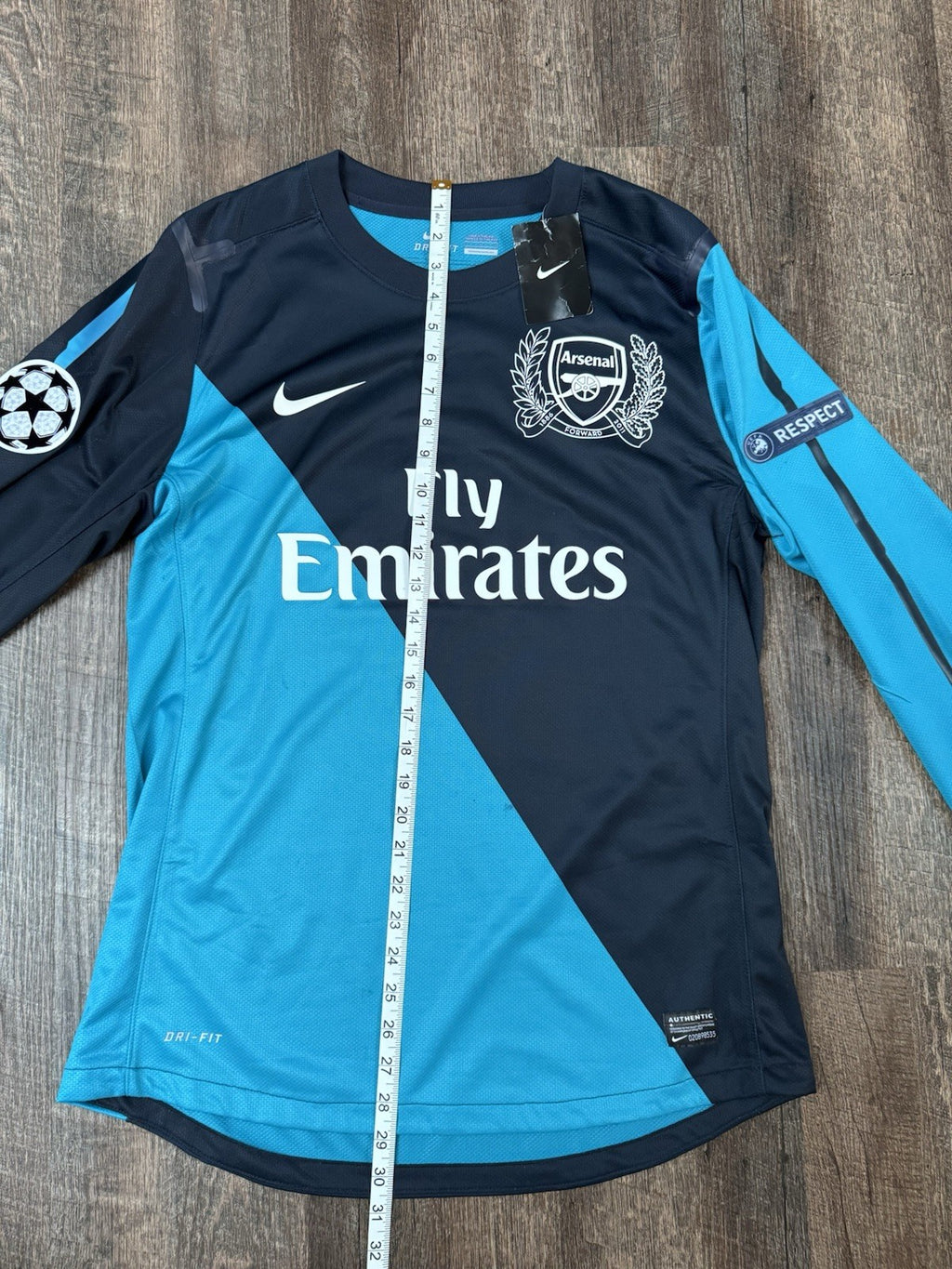 Robin van Persie Arsenal 2011–12 Player Issue Long Sleeve Jersey Size L NWT UCL 