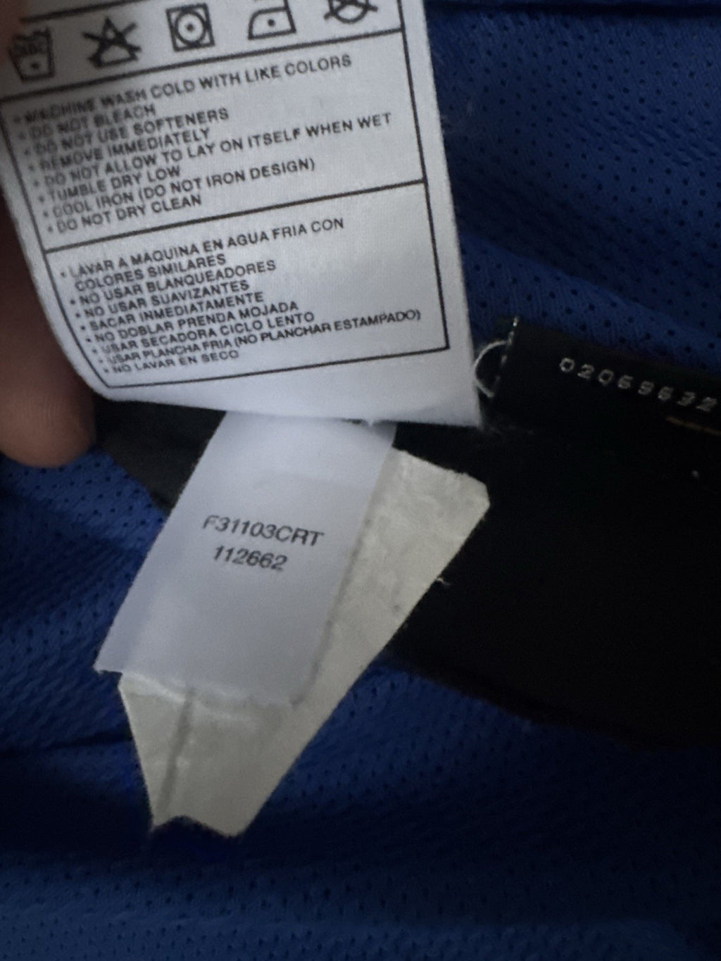 Inter Milan Adriano 2003/04 Home Jersey Size XL UCL Champions League 