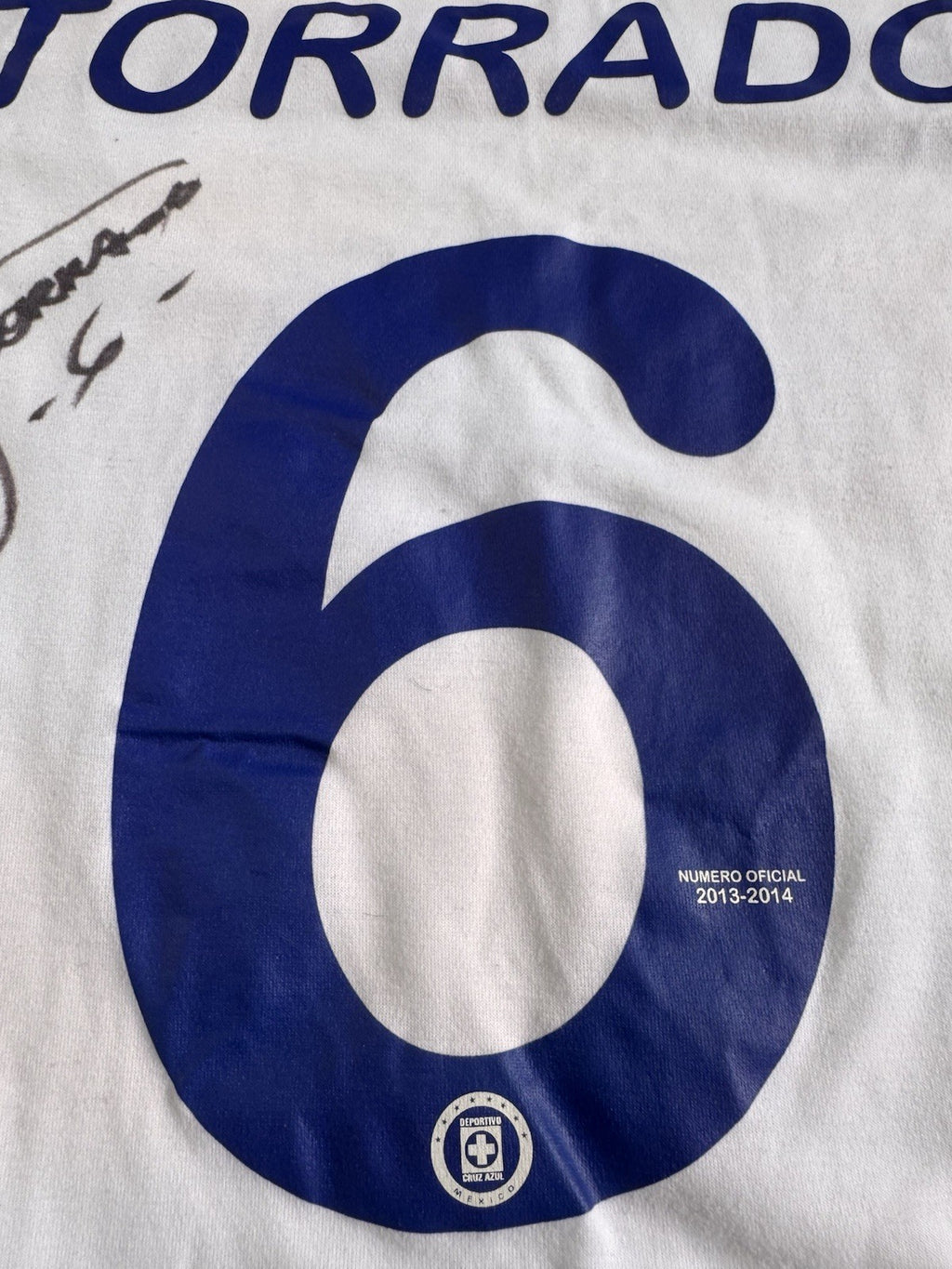 Cruz Azul 2013/14 Gerardo Torrado Away Signed UTILERIA  Jersey Sz M | NO COA