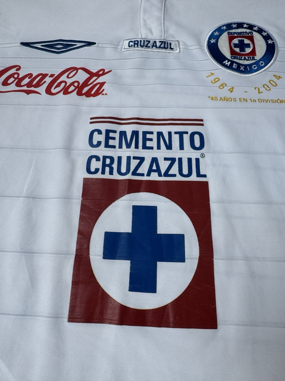 Chelito Delgado Cruz Azul 2003-04 Away Jersey 2XL | Umbro Liga MX Vintage