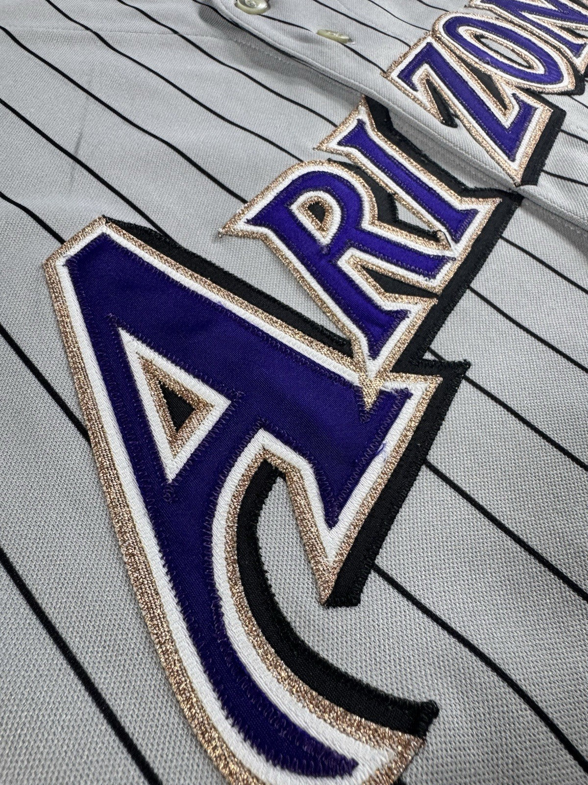 Majestic Authentic Arizona Diamondbacks MLB Authentic Jersey Size 48 Gray Navy 