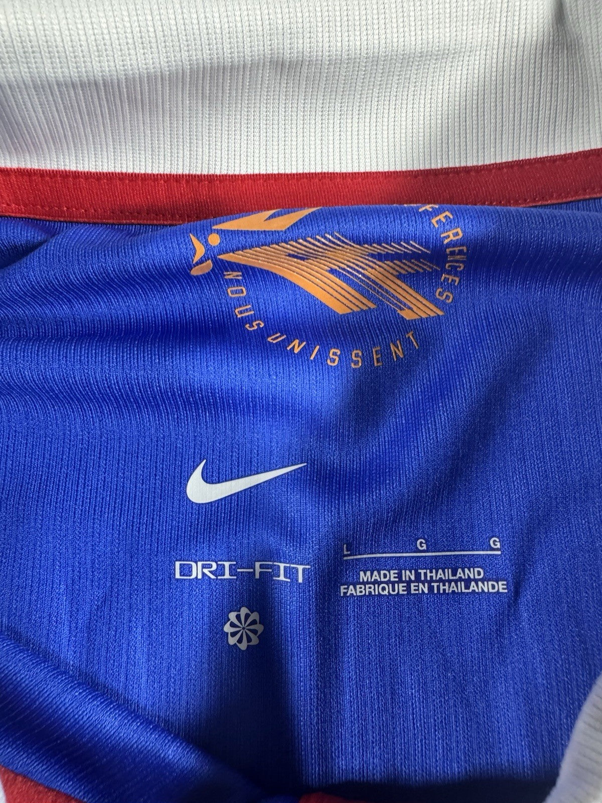 France 2026 World Cup Kylian Mbappe Fan Version WC Patches Shirt Jersey Size L
